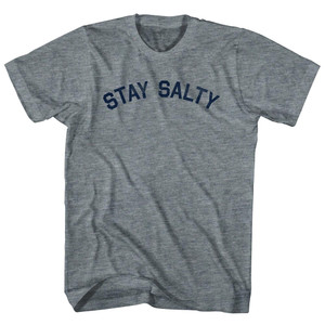 Stay Salty Adult Tri-Blend T-shirt - Athletic Grey