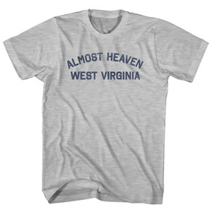 Almost Heaven West Virginia Womens Cotton Junior Cut T-Shirt - Grey Heather