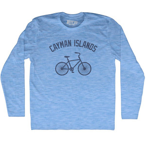 Cayman Islands Vintage Bike Adult Tri-Blend Long Sleeve T-shirt - Athletic Blue Cayman Islands Vintage Bike Adult Tri-Blend Long Sleeve T-shirt - Athletic Blue