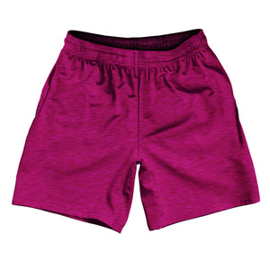 Heathered Athletic Running Fitness Exercise Shorts 7" Inseam Shorts Made In USA - Pink Fuschia Heathered Athletic Running Fitness Exercise Shorts 7" Inseam Shorts Made In USA - Pink Fuschia