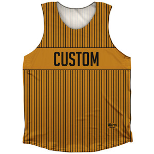 Pinstripes Custom Finish Line Athletic Tank Top - Orange Burnt and Black Pinstripes Custom Finish Line Athletic Tank Top - Orange Burnt and Black