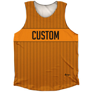 Pinstripes Custom Finish Line Athletic Tank Top - Orange Tennessee and Black Pinstripes Custom Finish Line Athletic Tank Top - Orange Tennessee and Black