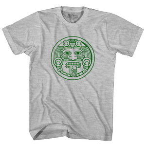Mexico Aztec Sun Stone Womens Cotton Junior Cut T-Shirt - Grey Heather Mexico Aztec Sun Stone Womens Cotton Junior Cut T-Shirt - Grey Heather