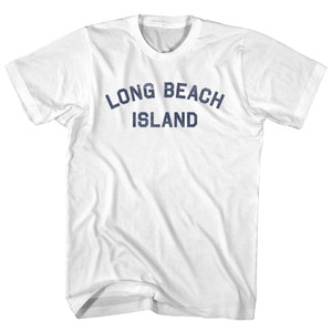 Long Beach Island Adult Cotton T-shirt - White