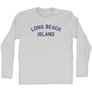 Long Beach Island Adult Cotton Long Sleeve T-shirt - Grey Heather Long Beach Island Adult Cotton Long Sleeve T-shirt - Grey Heather