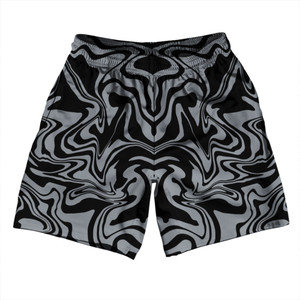 Vapor Design Athletic Running Fitness Exercise Shorts 7" Inseam Shorts Made In USA - Black and Dark Grey Vapor Design Athletic Running Fitness Exercise Shorts 7" Inseam Shorts Made In USA - Black and Dark Grey