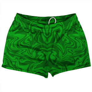 Vapor Design Shorty Short Gym Shorts 2.5" Inseam Made In USA - Kelly Green and Grass Green Vapor Design Shorty Short Gym Shorts 2.5" Inseam Made In USA - Kelly Green and Grass Green