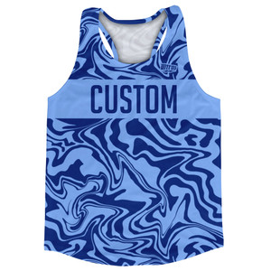 Vapor Design Custom Finish Line Running Track Tops Made In USA - Blue Carolina and Royal Blue Vapor Design Custom Finish Line Running Track Tops Made In USA - Blue Carolina and Royal Blue