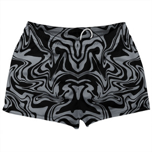 Vapor Design Shorty Short Gym Shorts 2.5" Inseam Made In USA - Black and Dark Grey Vapor Design Shorty Short Gym Shorts 2.5" Inseam Made In USA - Black and Dark Grey