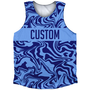 Vapor Design Custom Finish Line Athletic Tank Top - Blue Carolina and Royal Blue Vapor Design Custom Finish Line Athletic Tank Top - Blue Carolina and Royal Blue