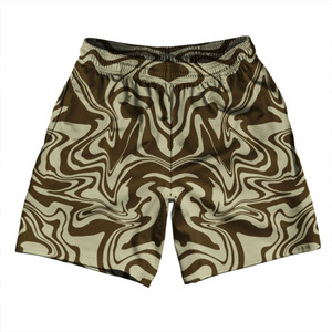Vapor Design Soccer Shorts Made In USA - Light Brown and Dark Brown Vapor Design Soccer Shorts Made In USA - Light Brown and Dark Brown