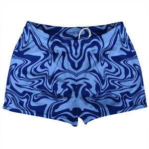Vapor Design Shorty Short Gym Shorts 2.5" Inseam Made In USA - Blue Carolina and Royal Blue Vapor Design Shorty Short Gym Shorts 2.5" Inseam Made In USA - Blue Carolina and Royal Blue