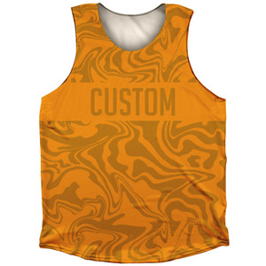 Vapor Design Custom Finish Line Athletic Tank Top - Orange and Burnt Orange Vapor Design Custom Finish Line Athletic Tank Top - Orange and Burnt Orange