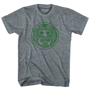 Mexico Aztec Sun Stone Womens Tri-Blend Junior Cut T-Shirt - Athletic Grey Mexico Aztec Sun Stone Womens Tri-Blend Junior Cut T-Shirt - Athletic Grey