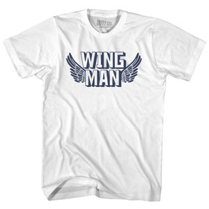 Wingman Womens Cotton Junior Cut T-Shirt - White