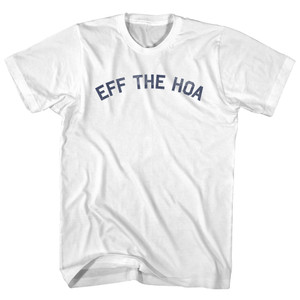 EFF THE HOA Womens Cotton Junior Cut T-Shirt - White