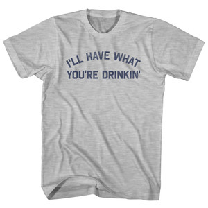 I'll Have What You're Drinkin' Youth Cotton T-shirt - Grey Heather I'll Have What You're Drinkin' Youth Cotton T-shirt - Grey Heather