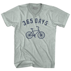 365 Days Bike Adult Tri-Blend V-neck T-shirt - Athletic Cool Grey 365 Days Bike Adult Tri-Blend V-neck T-shirt - Athletic Cool Grey