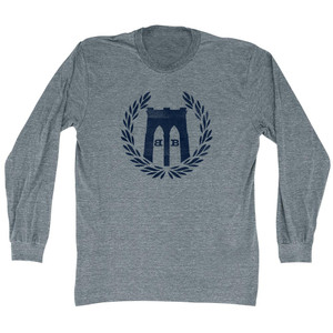 Bowery Boys Laurel Adult Tri-Blend Long Sleeve T-shirt - Athletic Grey Bowery Boys Laurel Adult Tri-Blend Long Sleeve T-shirt - Athletic Grey