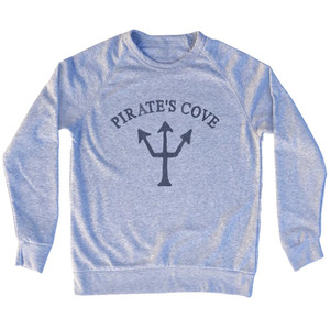 Pirate's Cove Trident Adult Tri-Blend Sweatshirt - Grey Heather
