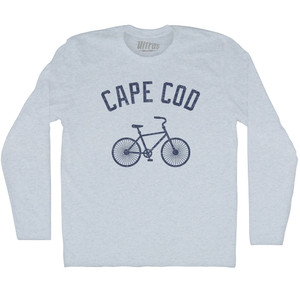Cape Cod Bike Adult Tri-Blend Long Sleeve T-shirt - Athletic White Cape Cod Bike Adult Tri-Blend Long Sleeve T-shirt - Athletic White