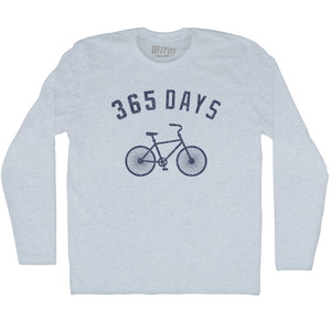 365 Days Bike Adult Tri-Blend Long Sleeve T-shirt - Athletic White 365 Days Bike Adult Tri-Blend Long Sleeve T-shirt - Athletic White