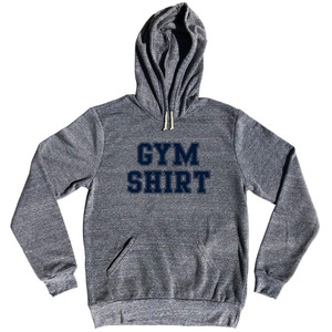 Gym Shirt Tri-Blend Hoodie - Athletic Grey