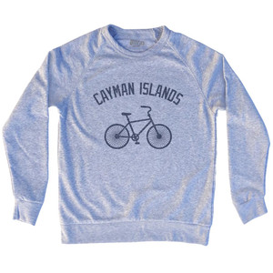 Cayman Islands Vintage Bike Adult Tri-Blend Sweatshirt - Grey Heather Cayman Islands Vintage Bike Adult Tri-Blend Sweatshirt - Grey Heather