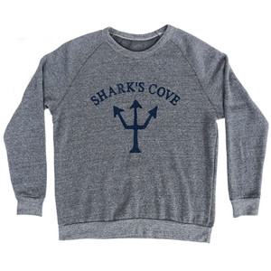 Shark's Cove Trident Adult Tri-Blend Sweatshirt - Athletic Grey