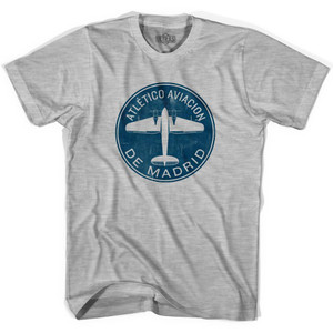 Ultras Atletico Aviacion De Madrid Roundel Soccer T-shirt - Grey Heather Ultras Atletico Aviacion De Madrid Roundel Soccer T-shirt - Grey Heather
