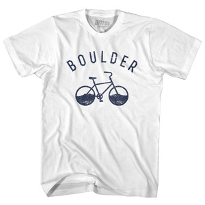 Boulder Bike Adult Cotton T-shirt - White