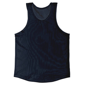 Blue Navy Almost Black Sheer See Through Mesh Athletic Tank Top - Blue Navy Almost Black Blue Navy Almost Black Sheer See Through Mesh Athletic Tank Top - Blue Navy Almost Black