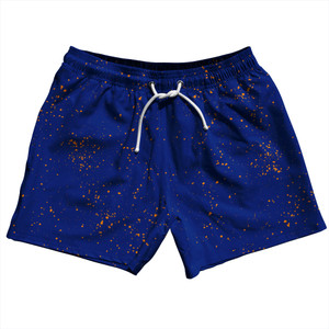 Splatter 5" Swim Shorts Made in USA - Blue Royal and Tennessee Orange