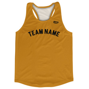 Custom Arched With Black Text Running Racerback Singlet - Orange Burnt Custom Arched With Black Text Running Racerback Singlet - Orange Burnt