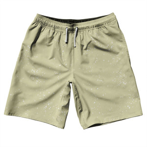 Splatter 10" Swim Shorts Made in USA - Vegas Gold and White