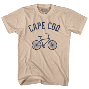 Cape Cod Bike Adult Cotton T-shirt - Creme