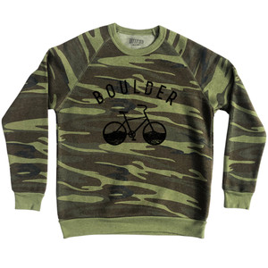 Boulder Bike Adult Tri-Blend Sweatshirt - Camo