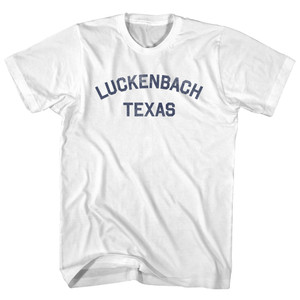 Luckenbach Texas Adult Cotton T-shirt - White