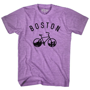 Boston Bike Adult Tri-Blend T-shirt - Athletic Purple