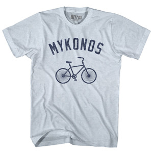 MYKONOS Bike Adult Tri-Blend T-shirt - Athletic White