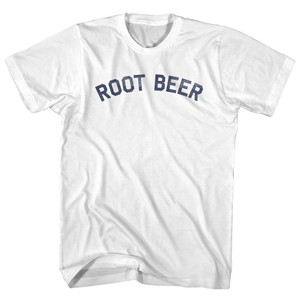 Root Beer Adult Cotton T-shirt - White