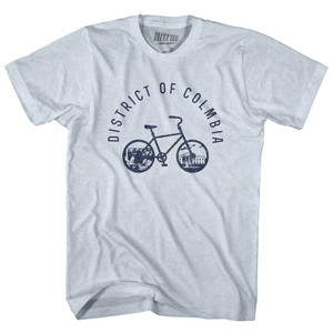 District Of Columbia Bike Adult Tri-Blend T-shirt - Athletic White District Of Columbia Bike Adult Tri-Blend T-shirt - Athletic White