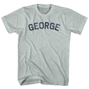 George Adult Tri-Blend T-shirt Athletic Cool Grey