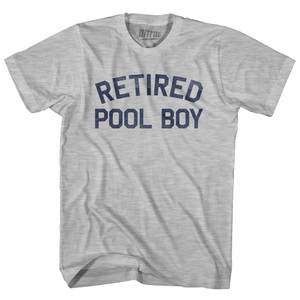 Retired Pool Boy Youth Cotton T-shirt - Grey Heather Retired Pool Boy Youth Cotton T-shirt - Grey Heather