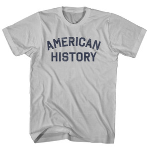 American History Adult Cotton T-shirt - Cool Grey