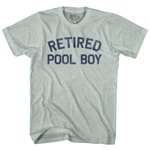 Retired Pool Boy Adult Tri-Blend T-shirt - Athletic Cool Grey