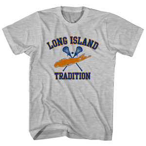 Long Island Tradition Adult Cotton T-Shirt - Grey Heather