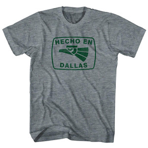Hecho En Dallas Eagle Adult Tri-Blend T-shirt - Athletic Grey
