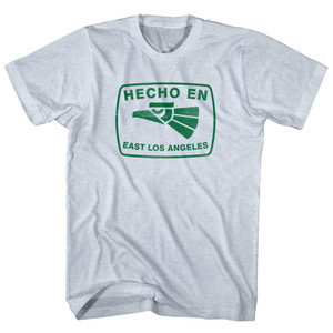 Hecho En East Los Angeles Eagle Adult Tri-Blend T-shirt - Athletic White