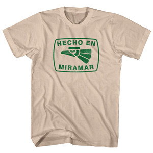 Hecho En Miramar Eagle Adult Cotton T-shirt - Creme